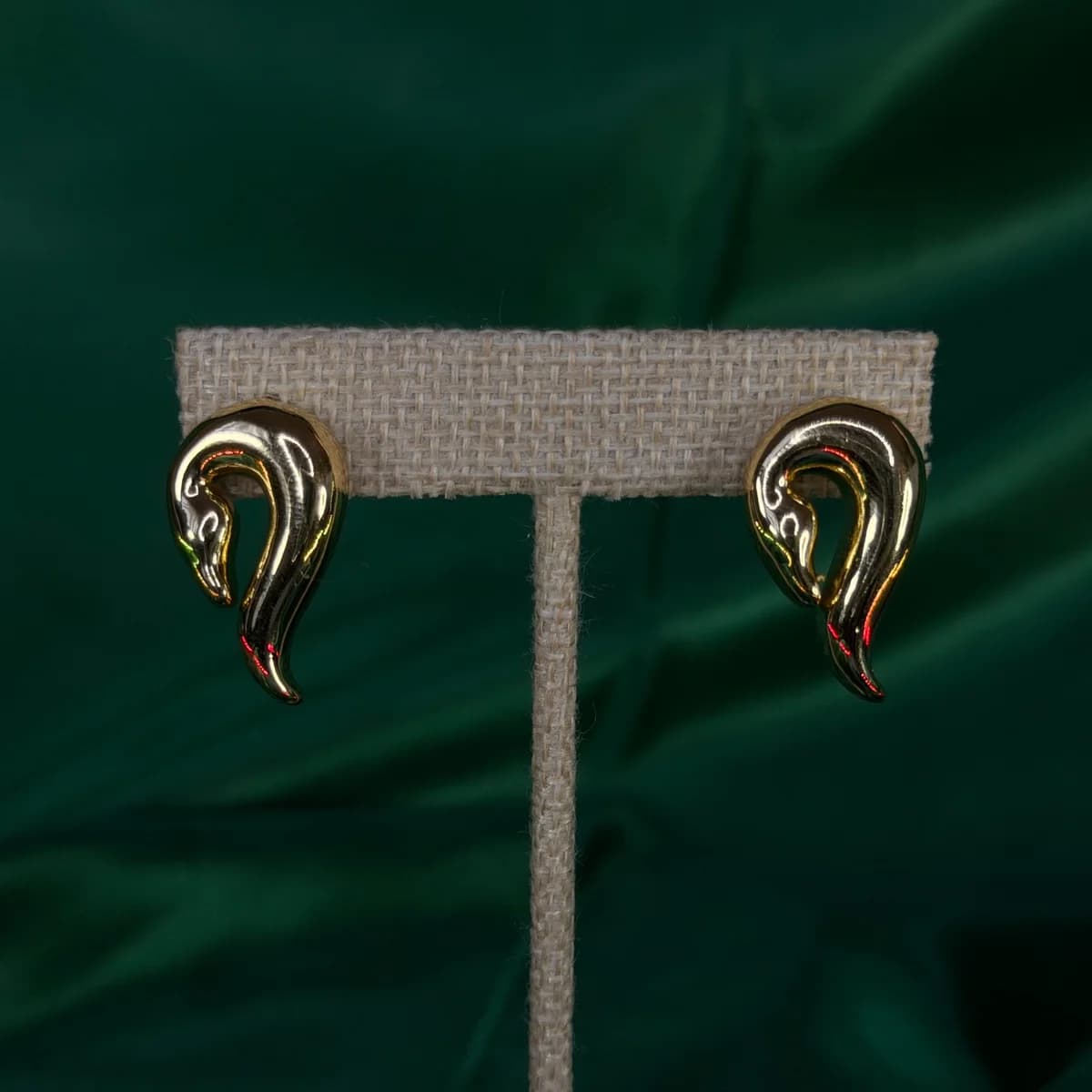 Aretes de Chapa de Oro 18k Elegance