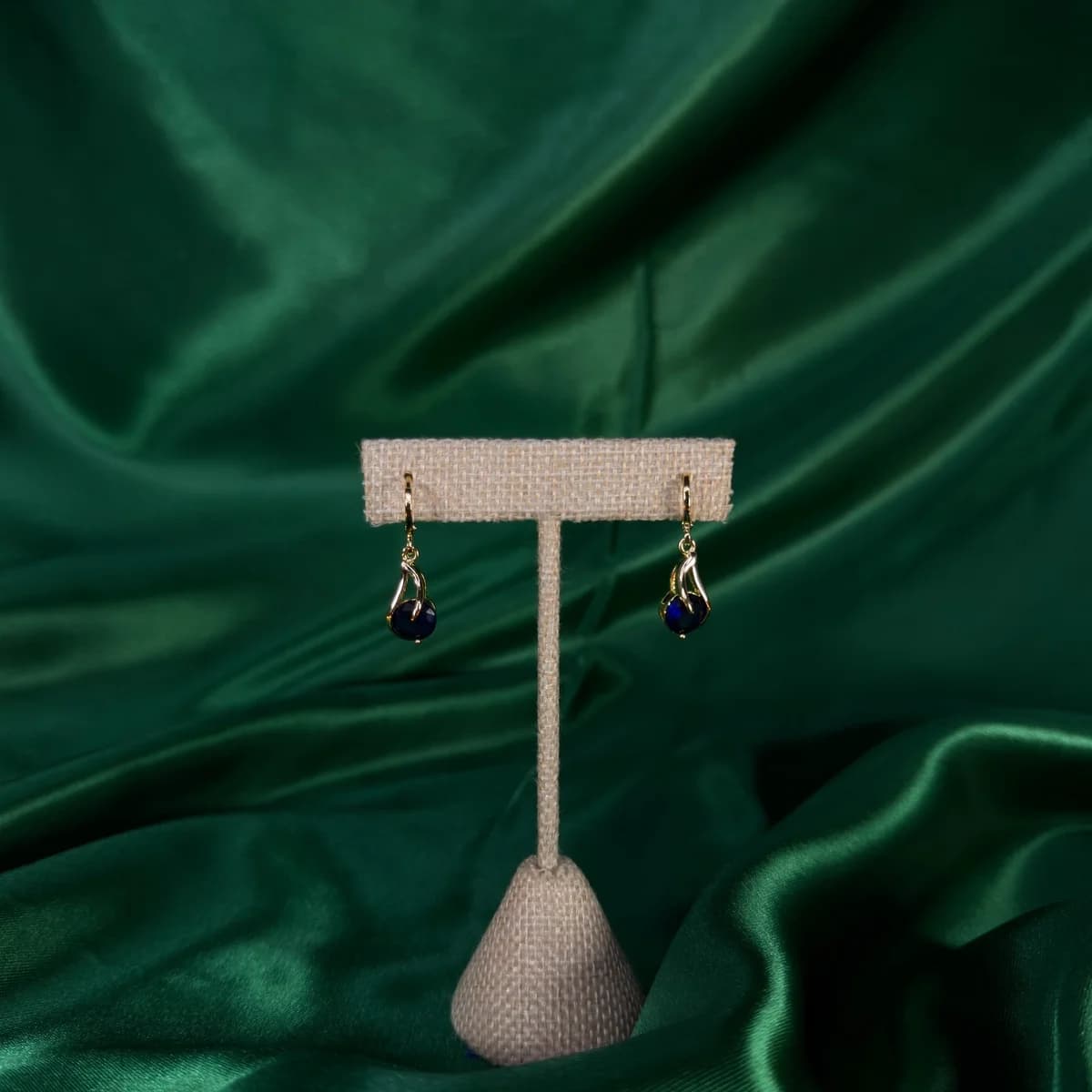 Aretes Largos con Baño de Oro 18k Clásico — vista 2