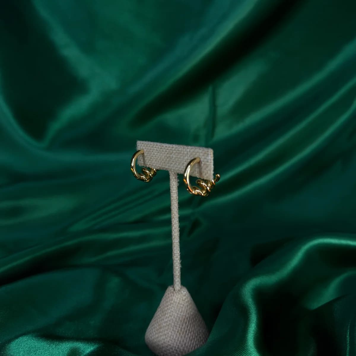 Arracadas Bañadas en Chapa de Oro 18k — vista 3