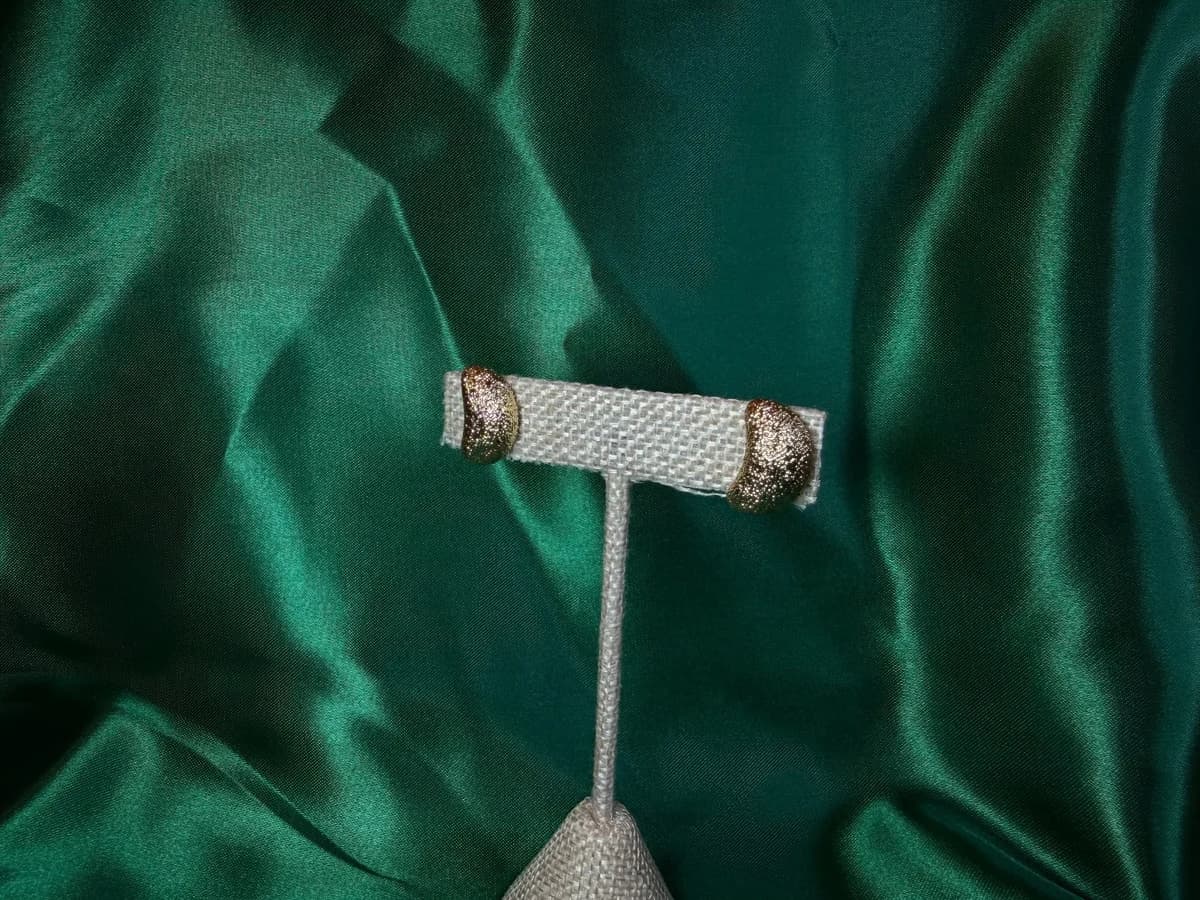 Aretes Ovejas Ovejitas Texturizados en Chapa de Oro 18k — vista 2