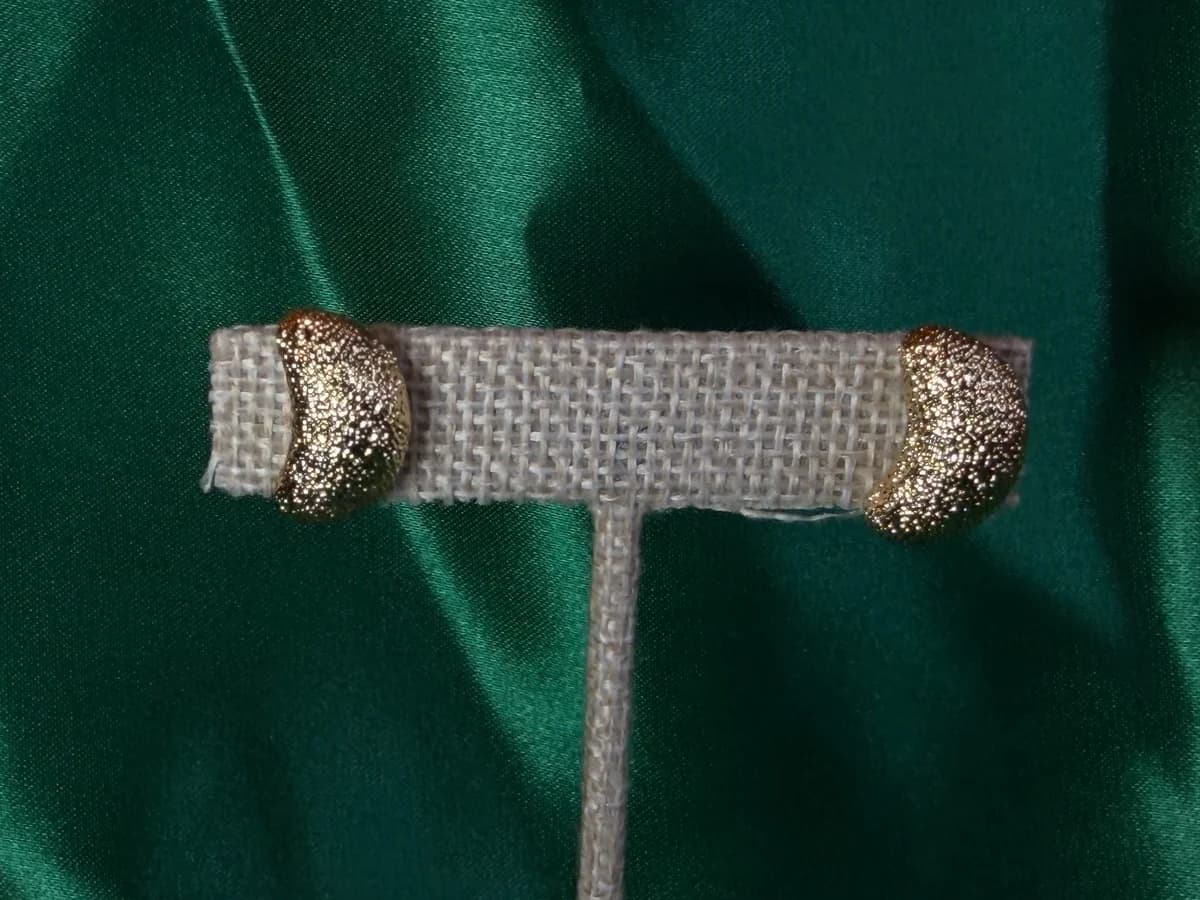 Aretes Ovejas Ovejitas Texturizados en Chapa de Oro 18k — vista 4