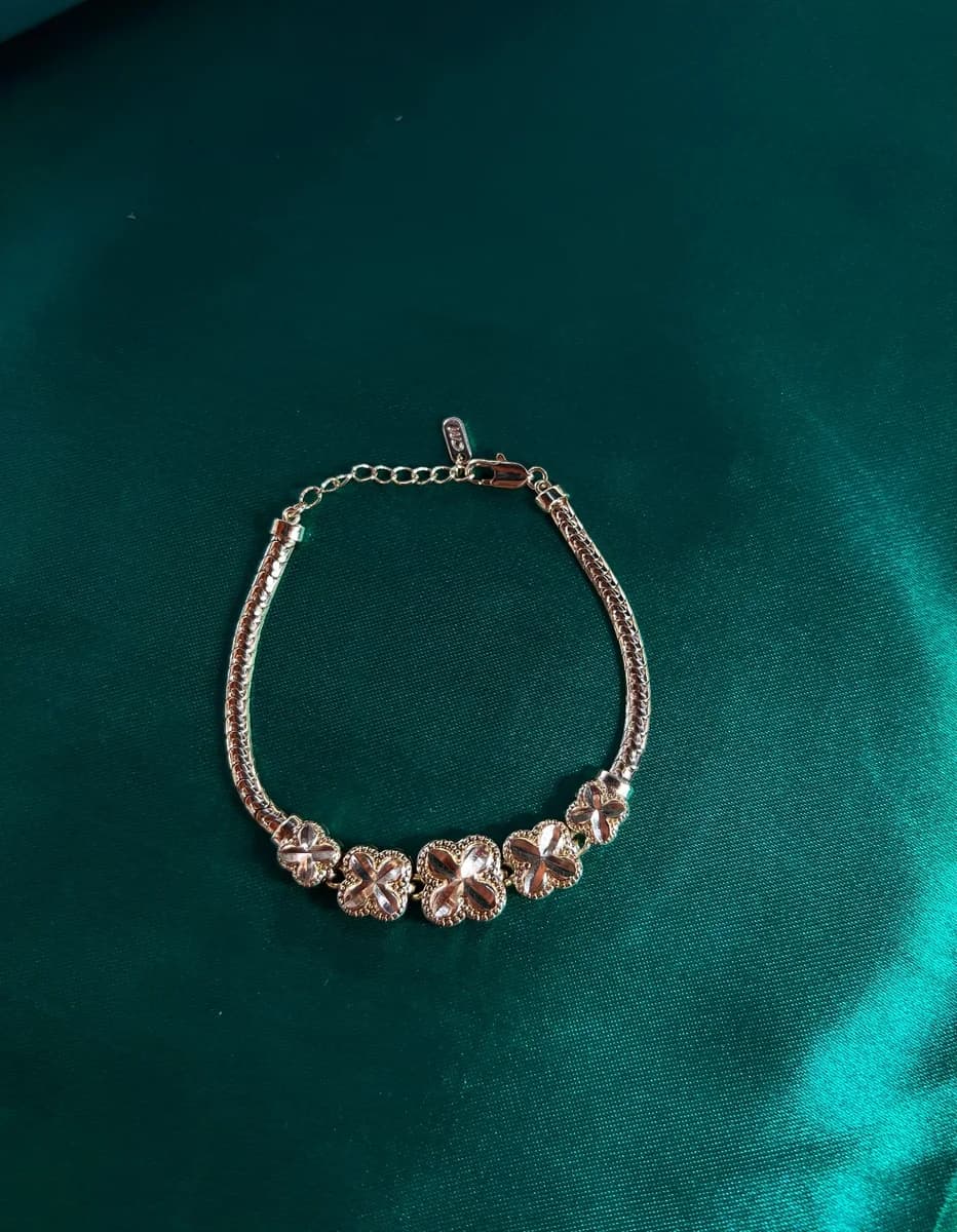 Pulsera Mosaico Brillante Chapa de Oro 18k — vista 2