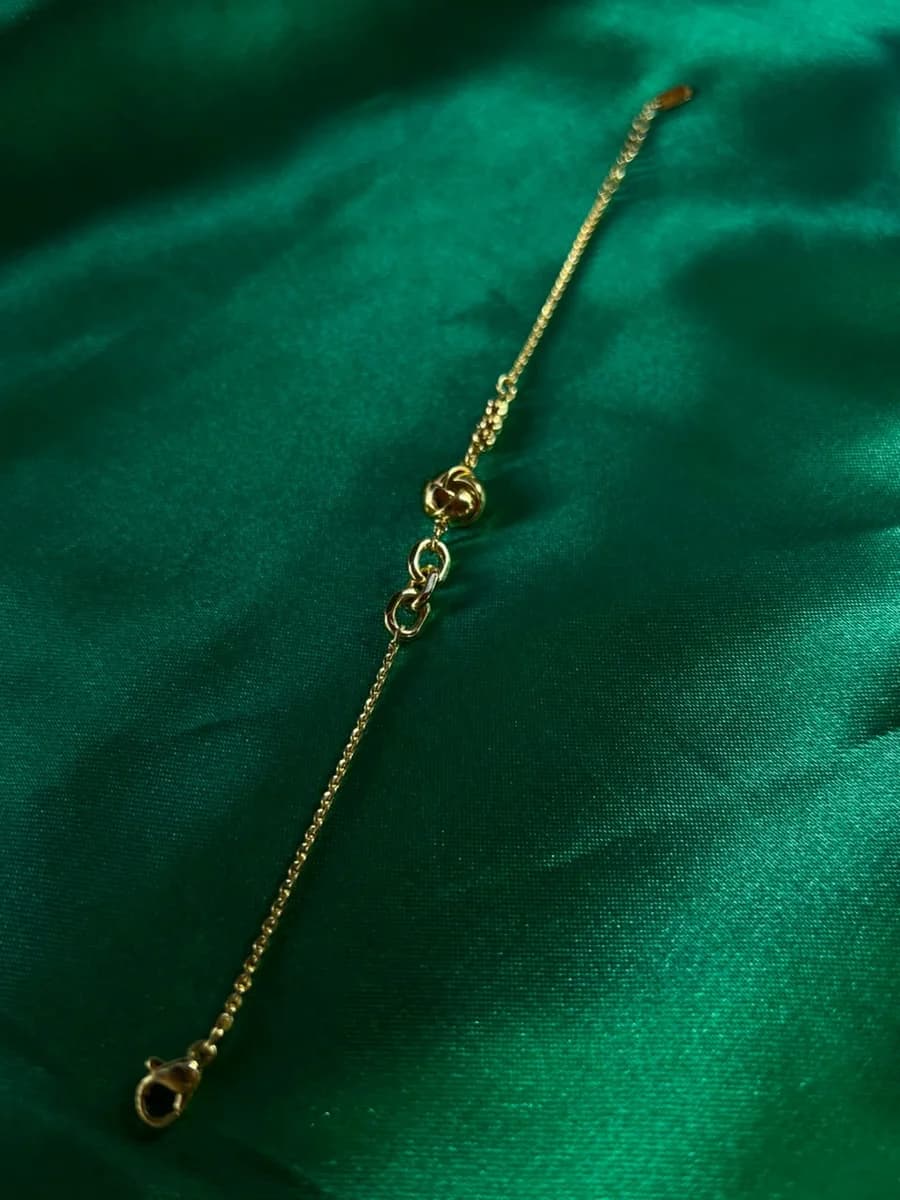 Pulsera Bola Torcida en Chapa de Oro 18k — vista 4