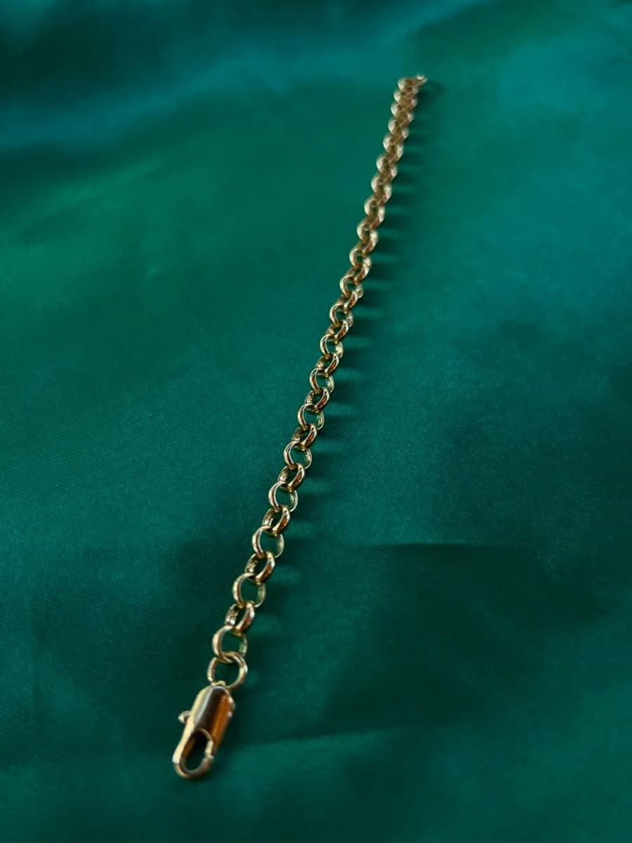 Pulsera Cadena de Ovals Finos en Chapa de Oro 18k — vista 2