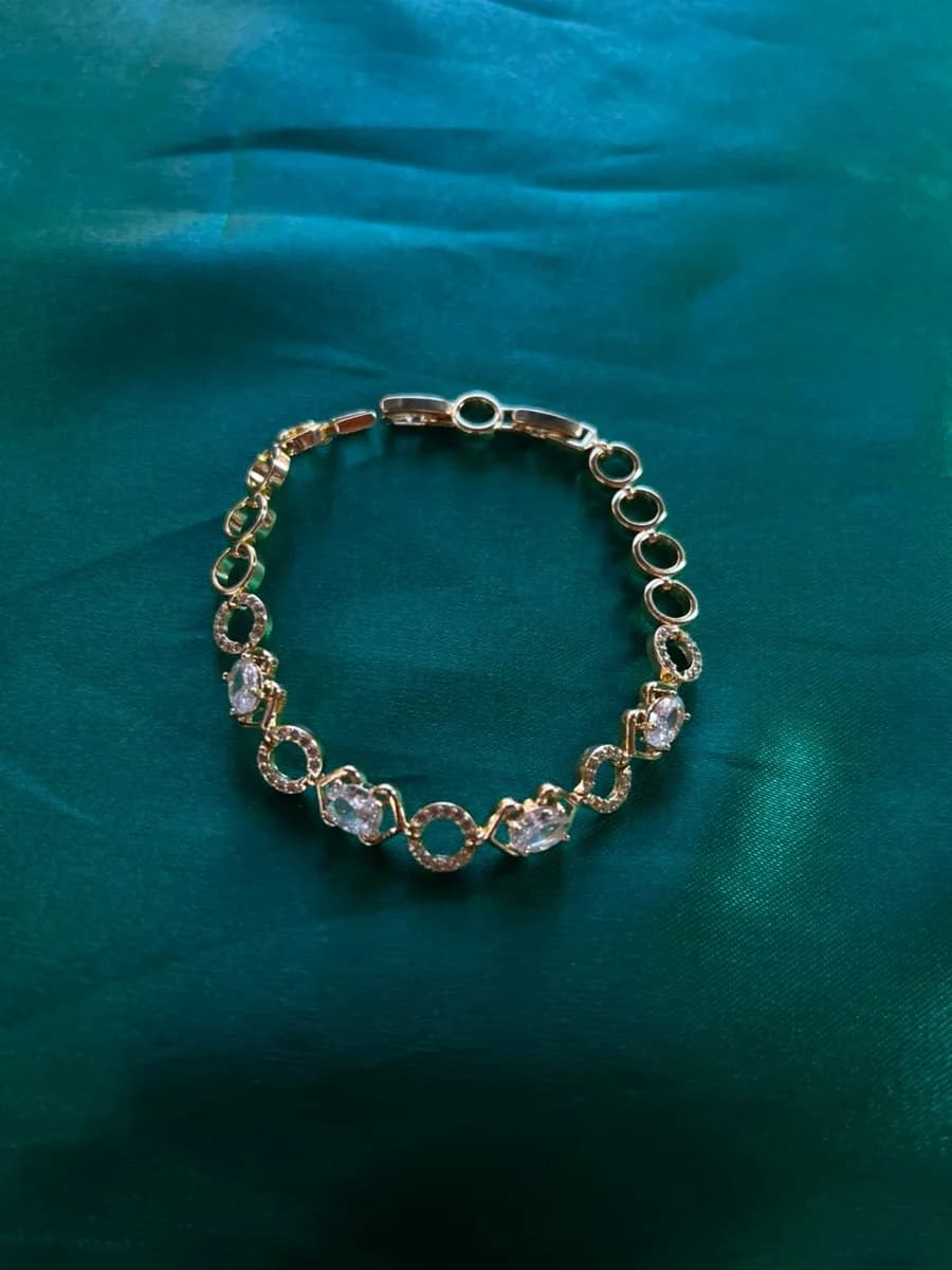 Pulsera Clásica Biselada en Chapa de Oro 18k — vista 3
