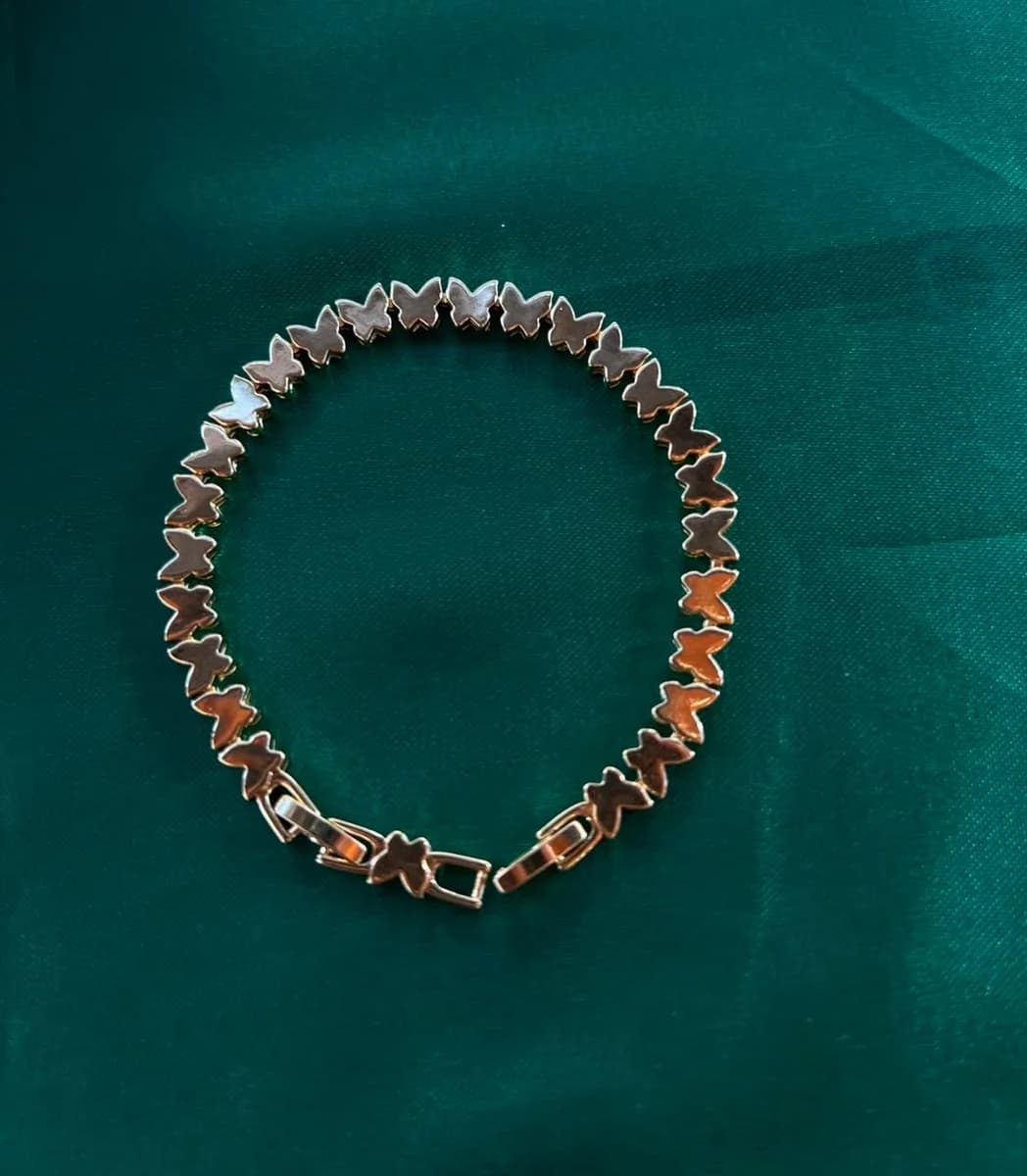 Pulsera Mariposas Chapa de Oro 18k — vista 3