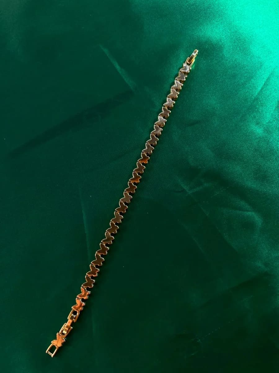 Pulsera Mariposas Chapa de Oro 18k — vista 4