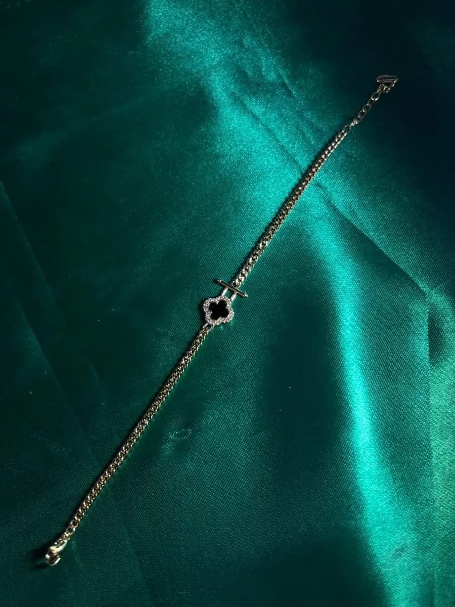 Pulsera Trébol en Chapa de Oro 18k — vista 3