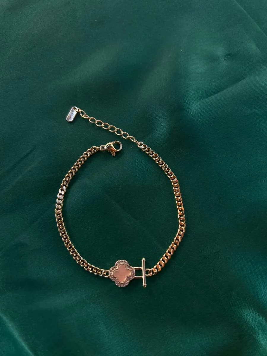 Pulsera Trébol en Chapa de Oro 18k — vista 2