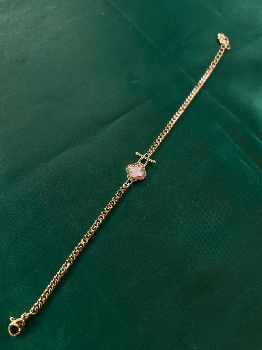 Pulsera Trébol en Chapa de Oro 18k — vista 4