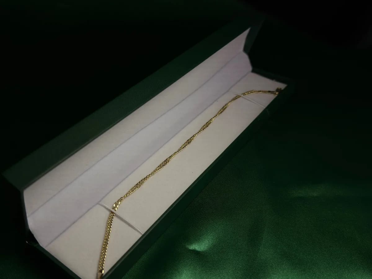 Pulsera Eslabones Torcidos Delicados en Chapa de Oro 18k — vista 5