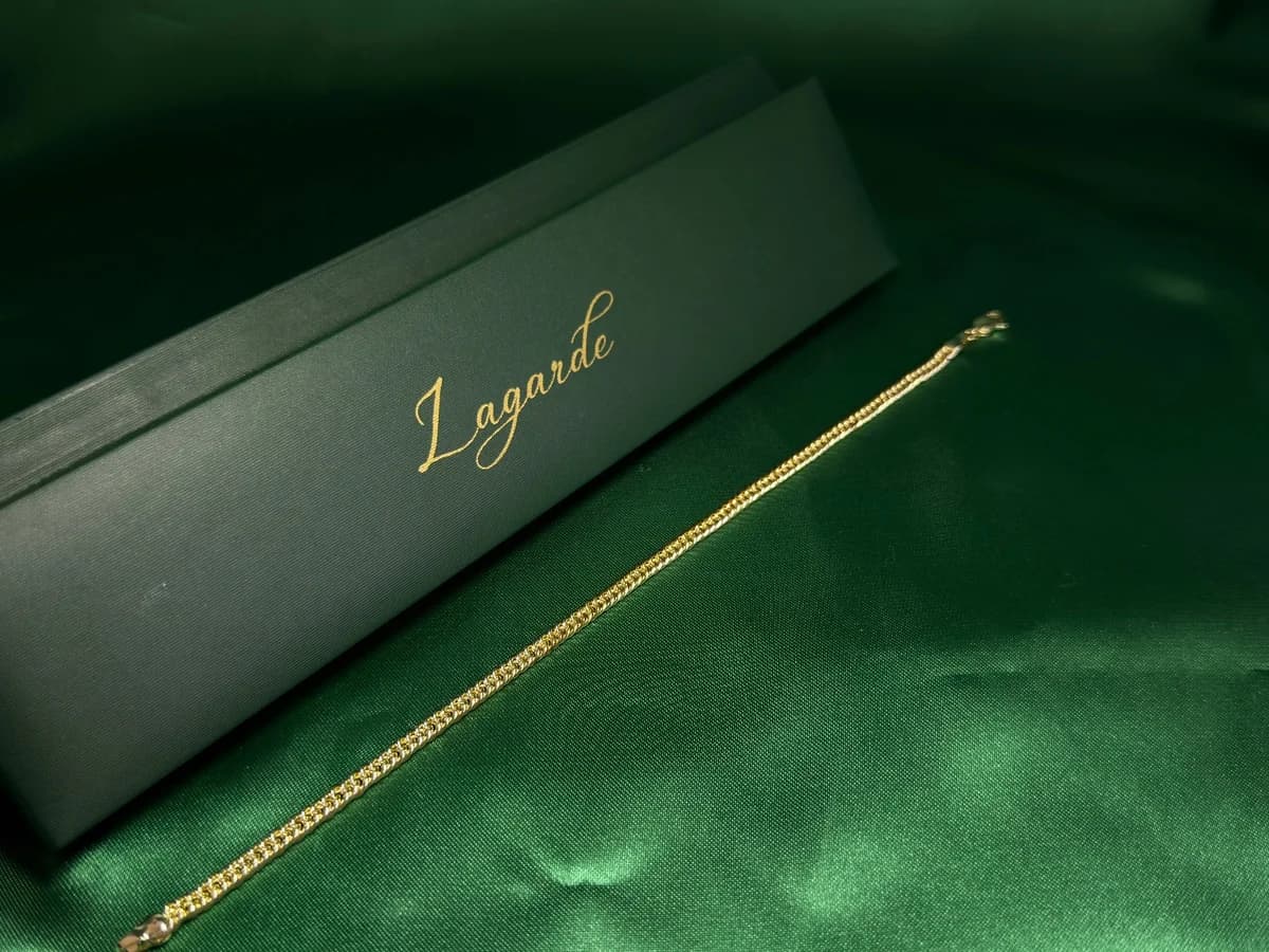 Pulsera Doble Cadena Fina en Chapa de Oro 18k — vista 6