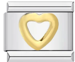 Charm Italiano Corazón Bicolor