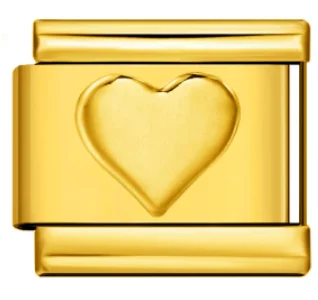 Charm Italiano Corazón Dorado