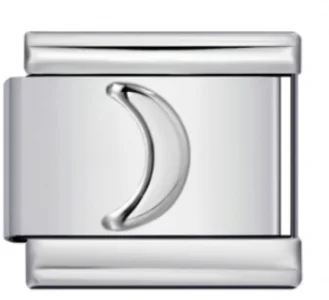 Charm Italiano Luna Plateado