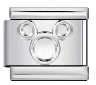 Charm Italiano Mickey Mouse Plateado