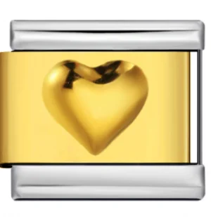 Charm Italiano Corazón Dorado