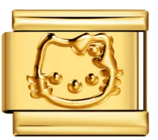 Charm Italiano Hello Kitty Dorado