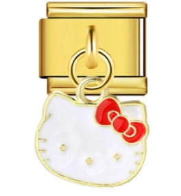 Charm Italiano Hello Kitty Colgante Dorado