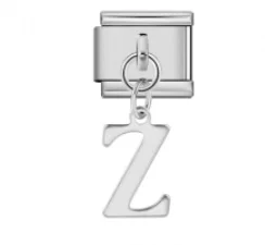 Charm Italiano Letra Z Colgante Plateado