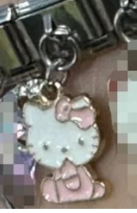 Charm Italiano Hello Kitty Colgante Plateado