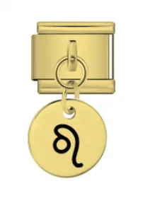 Charm Italiano Signo Leo Colgante Dorado