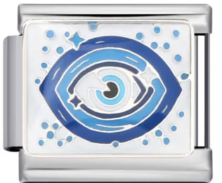 Charm Italiano Ojo Turco Plateado
