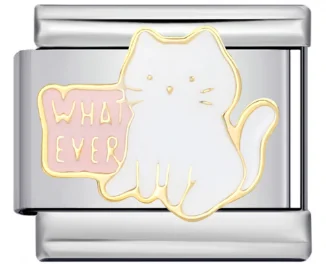 Charm Italiano Gato Blanco Whatever Bicolor