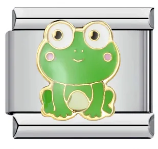 Charm Italiano Rana Verde Bicolor