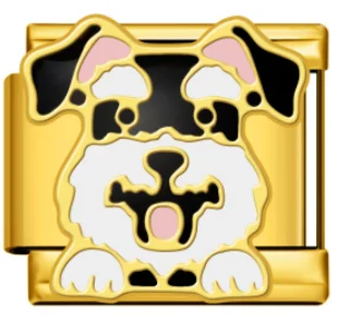Charm Italiano Perro Bicolor