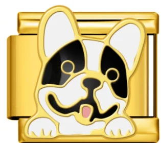 Charm Italiano Bulldog Francés Dorado