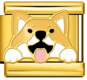 Charm Italiano Perrito Dorado