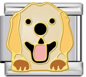 Charm Italiano Perrito Dorado