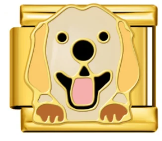 Charm Italiano Perro Dorado