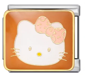 Charm Italiano Hello Kitty Naranja Bicolor