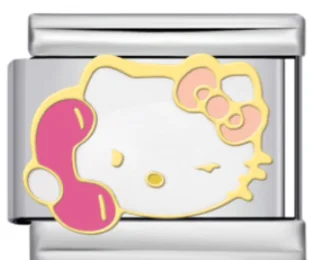 Charm Italiano Hello Kitty con Teléfono Plateado