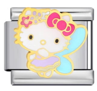 Charm Italiano Hello Kitty Hada Plateado