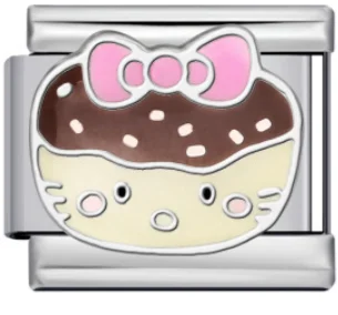 Charm Italiano Hello Kitty Cupcake Plateado
