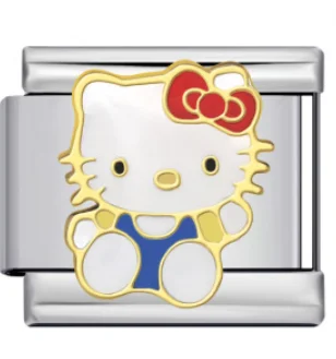 Charm Italiano Hello Kitty Plateado