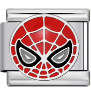 Charm Italiano Spider-Man Rojo Plateado