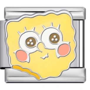 Charm Italiano Bob Esponja Plateado