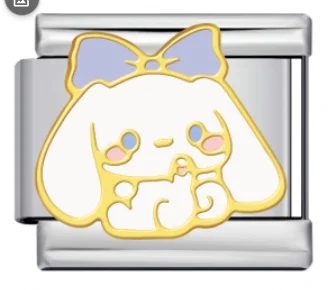 Charm Italiano Cinnamoroll con Lazo Azul Plateado