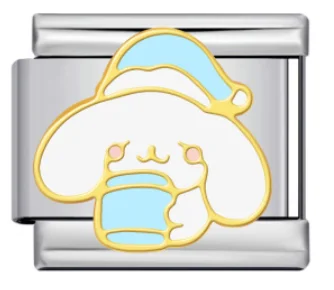 Charm Italiano Cinnamoroll con Gorro Azul Plateado