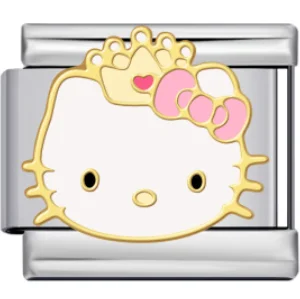 Charm Italiano Hello Kitty Corona Plateado