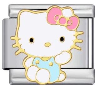 Charm Italiano Hello Kitty Plateado