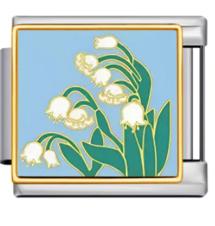 Charm Italiano Lirio de los Valles Plateado