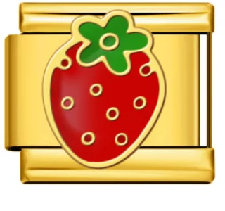 Charm Italiano Fresa Roja Dorado
