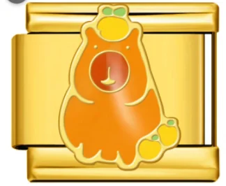 Charm Italiano Oso Rilakkuma Dorado