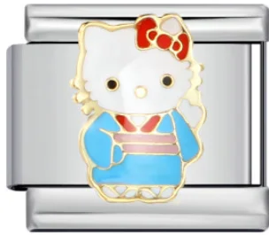 Charm Italiano Hello Kitty Kimono Plateado