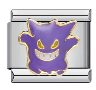 Charm Italiano Gengar Violeta Plateado